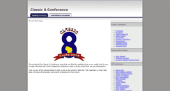 Desktop Screenshot of classic8conference.org